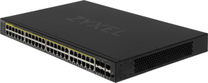 Коммутатор Zyxel GS2220-50HP-EU0101F (L2) 44x1Гбит/с 4xКомбо(1000BASE-T/SFP) 2SFP 48PoE+ 375W управляемый