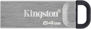 Флеш Диск Kingston 64GB DataTraveler Kyson DTKN/64GB USB3.2 серебристый/черный