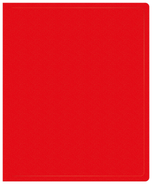 Папка на 2-х кольцах Buro -ECB0420/2RRED A4 пластик 0.5мм красный