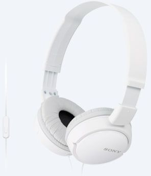 Гарнитура накладные Sony MDR-ZX110AP 1.2м белый проводные оголовье (MDR-ZX110AP/W)