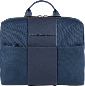 Косметичка Piquadro Brief2 BY3058BR2/BLU синий нейлон/натур.кожа