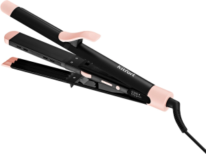 Мульти-Стайлер Kitfort КТ-3274 70Вт черный/розовый макс.темп.:220С покрытие:керамическое (KT-3274)