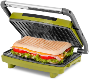 Сэндвичница Kitfort КТ-3626 750Вт зеленый/серый