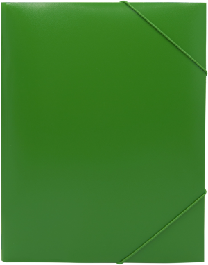 Папка на резинке Silwerhof Eco A4 пластик 0.5мм кор.15мм зеленый