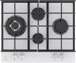 Газовая варочная поверхность Lex GVG 644 T WH белый