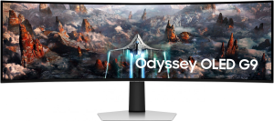 Монитор Samsung 49" Odyssey OLED G9 S49CG930SI серебристый OLED LED 32:9 HDMI M/M матовая HAS 250cd 178гр/178гр 5120x1440 240Hz FreeSync Premium Pro DP 2K USB 12.6кг