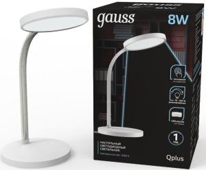 Светильник Gauss GTL503 (GT5031) настольный на подставке белый 8Вт