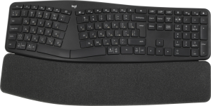 Клавиатура Logitech K860 черный USB беспроводная BT Multimedia Ergo (подставка для запястий) (920-010359)