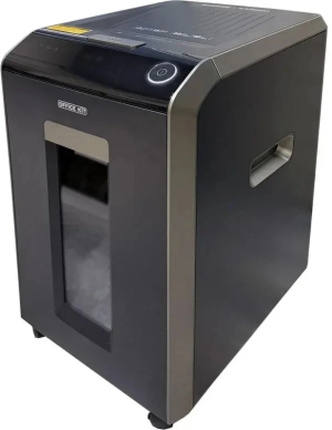 Шредер Office Kit SA200M1,9х10 черный/серый с автоподачей (секр.P-5) фрагменты 220лист. 40лтр. скобы пл.карты
