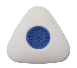 Ластик Silwerhof Trio 181152 треугольный 40х40х10мм каучук термопластичный белый пластиковая сердцевина