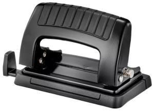 Дырокол Kw-Trio Classic Mini 09065BLACK макс.:10лист. металл черный отв.:2 с линейкой