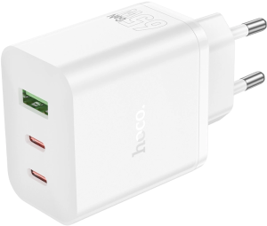 Сетевое зар./устр. Hoco Scenery PD65W 65W 3A (PD) USB/2xUSB Type-C универсальное белый (41104)