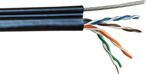 Кабель информационный Lanmaster TWT-5EUTP-OUT-TR кат.5E UTP 4 пары 24AWG PE внешний 305м черный