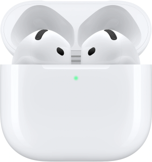 Гарнитура вкладыши Apple AirPods 4 ANC A3055,A3056,A3059 белый беспроводные bluetooth в ушной раковине (MXP93ZM/A)