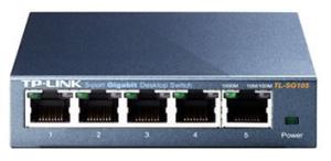 Коммутатор TP-Link TL-SG105 (L2) 5x1Гбит/с неуправляемый