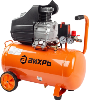 Компрессор поршневой Вихрь КМП-50/300АМ масляный 300л/мин 50л 2000Вт оранжевый