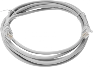 Патч-корд Lanmaster LAN-PC45/U5E-3.0-GY UTP RJ-45 вил.-вилка RJ-45 кат.5E 3м серый LSZH (уп.:1шт)