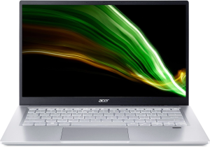 Ноутбук Acer Swift 3 SF314-43 Ryzen 7 5700U 16Gb SSD512Gb AMD Radeon Graphics 14" IPS FHD (1920x1080) без ОС silver WiFi BT Cam (NX.AB1ER.011)