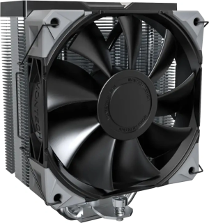 Устройство охлаждения(кулер) Montech NX400 Soc-AM5/AM4/1200/1700/1851 черный 4-pin 34.17dB Al+Cu 220W Ret (NX400BK)