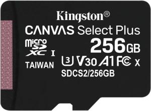 Флеш карта microSDXC 256GB Kingston SDCS2/256GBSP Canvas Select Plus w/o adapter