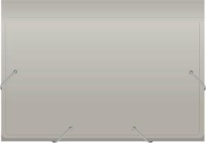 Портфель Бюрократ -BPR6GREY 6 отдел. A4 пластик 0.7мм серый