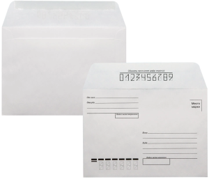 Конверт Silwerhof Eco 201 C6 114x162мм "Куда-Кому" белый клеевой слой 80г/м2 (pack:1000pcs)