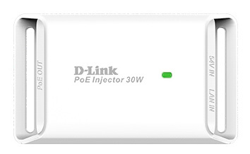 Инжектор PoE D-Link DPE-301GI/A1B 10/100/1000BASE-T 30Вт 220В(АС)