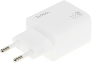 Сетевое зар./устр. Hoco N56 Fundador 30W 3A (PD) 2xUSB/USB type-C универсальное белый (32508)