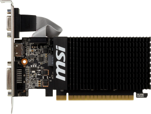 Видеокарта MSI PCI-E 2.0 GT 710 2GD3H LP NVIDIA GeForce GT 710 2Gb 64bit DDR3 954/1600 DVIx1 HDMIx1 CRTx1 HDCP Ret low profile
