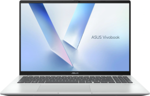 Ноутбук Asus VivoBook 16 M1607KA-MB037 Ryzen AI 5 340 16Gb SSD512Gb AMD Radeon 840M 16" IPS WUXGA (1920x1200) без ОС silver WiFi BT Cam (90NB15F2-M001C0)