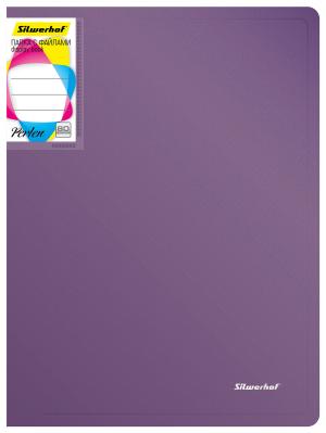 Папка с 80 прозр.вклад. Silwerhof Perlen 292981-73 A4 1мм карман сиреневый металлик