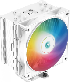 Устройство охлаждения(кулер) Deepcool AG500 Wh ARGB Soc-AM5/AM4/1200/1700/1851 белый 4-pin 29.4dB Al+Cu 240W 861gr Ret (R-AG500-WHANMN-G)