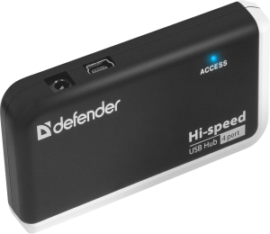 Разветвитель USB 2.0 Defender Quadro Infix 4порт. черный (83504)