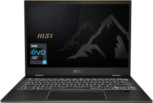 Ноутбук MSI Summit E13 Flip Evo A13MT-243US Core i7 1360P 16Gb SSD1Tb Intel Iris Xe graphics 13.4" IPS Touch FHD+ (1920x1200) Windows 11 Home Multi Language black WiFi BT Cam (9S7-13P311-243)