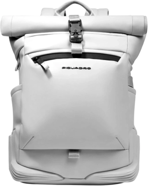 Рюкзак мужской Piquadro Corner 2.0 CA6291C2OW/BI роллтоп белый нейлон