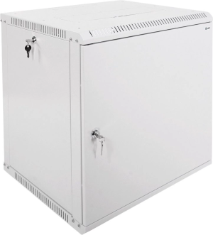 Шкаф коммутационный ЦМО (ШРН-12.500.1) настенный 12U 600x529мм пер.дв.стал.лист 200кг серый 470мм 18кг 180град. 612мм металл