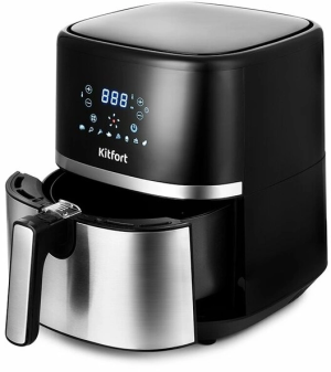 Аэрогриль Kitfort КТ-2221 1500Вт черный/серебристый