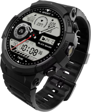 Смарт-часы Black Shark BS-W2402 (GS3 Sport) 14.3" AMOLED корп.черный рем.черный разм.брасл.:140-220мм (1746932)