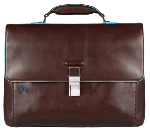 Портфель Piquadro Blue Square CA3111B2/MO коричневый натур.кожа