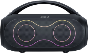 Колонка порт. Digma D-PS1532 черный 60W 2.0 BT 10м 3600mAh (PS1532B)