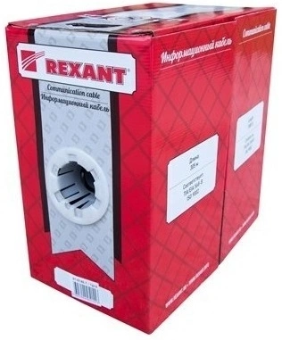 Кабель информационный Rexant 01-0146-1 кат.5E F/UTP 4 пары PE внешний 305м черный