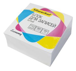 Блок для записей бумажный Silwerhof Эконом 701038 80x80x40мм 60г/м2 70% белый