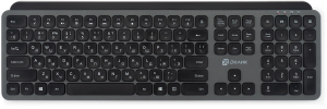 Клавиатура Оклик K859W серый/черный USB беспроводная slim Multimedia (2002136)
