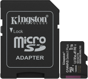 Флеш карта microSDXC 1TB Kingston SDCS3/1TB Canvas Select Plus + adapter