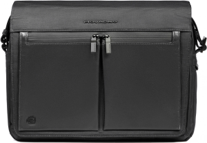 Сумка-мессенджер для ноутбука Piquadro Orion CA6627S136/N черный ткань/натур.кожа