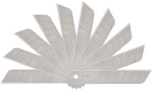 Лезвия для канцелярского ножа Deli E2011 шир.лез.18мм сталь (упак.:10шт) пласт.кор.