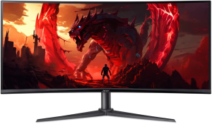 Монитор Acer 34" Nitro XZ340CUJ0bmiiphx черный VA LED 1ms 21:9 HDMI M/M матовая HAS 3000:1 250cd 178гр/178гр 3440x1440 120Hz DP 2K