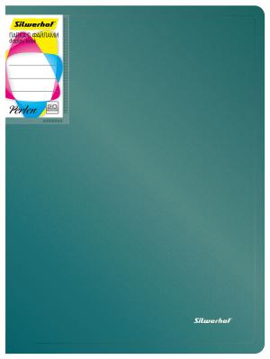 Папка с 20 прозр.вклад. Silwerhof Perlen 292921-75 A4 0.8мм карман зеленый металлик