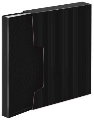 Папка с 100 прозр.вклад. Бюрократ DeLuxe DLVBOX100BLCK A4 пластик 0.7мм черный в коробе