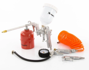 Набор пневмоинструментов Matrix 57304 компл.:5 предметов 307л/мин красный/оранжевый